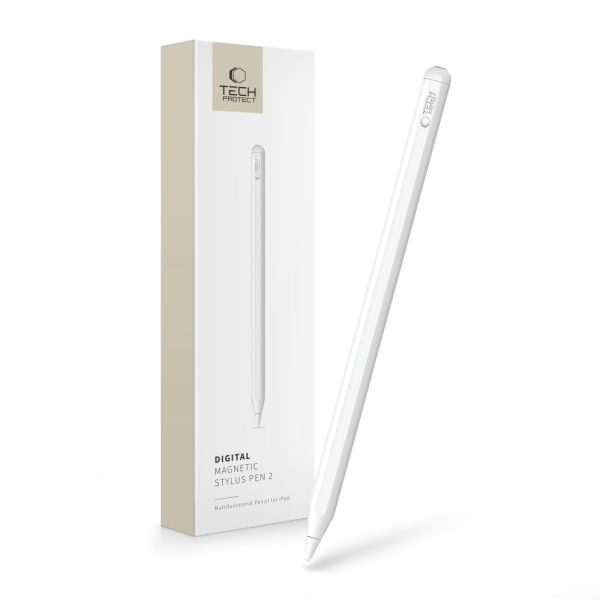 TECH-PROTECT DIGITAL MAGNETIC STYLUS PEN 2 IPAD WHITE